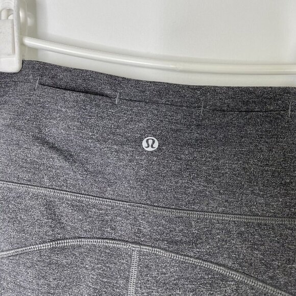 Lululemon Hit It Crop Leggings Women’s Size 4 Heathered Black Gray - Picture 8 of 12
